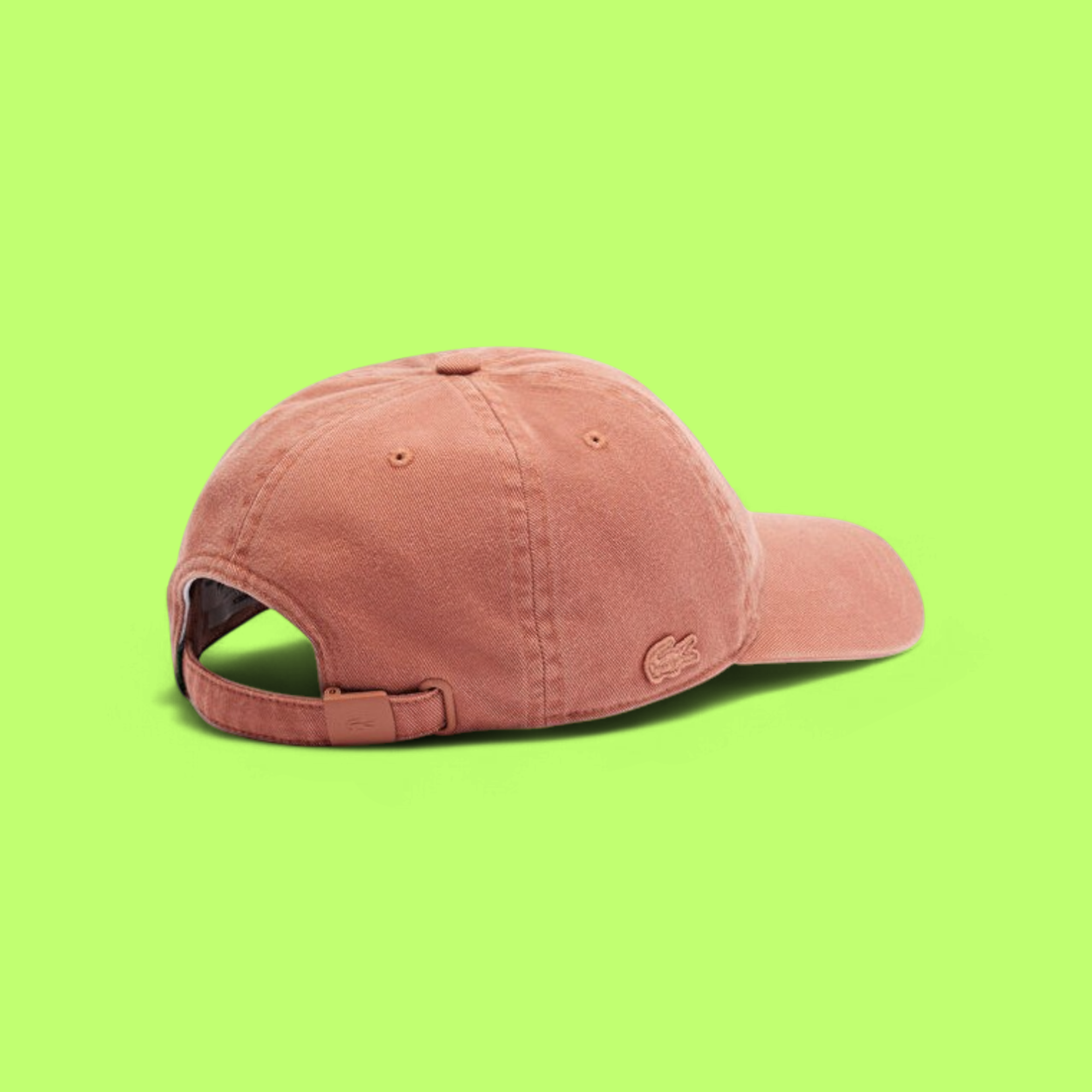 LACOSTE ORANGE CLASSIC BASEBALL CAP WITH CROCODILE LOGO