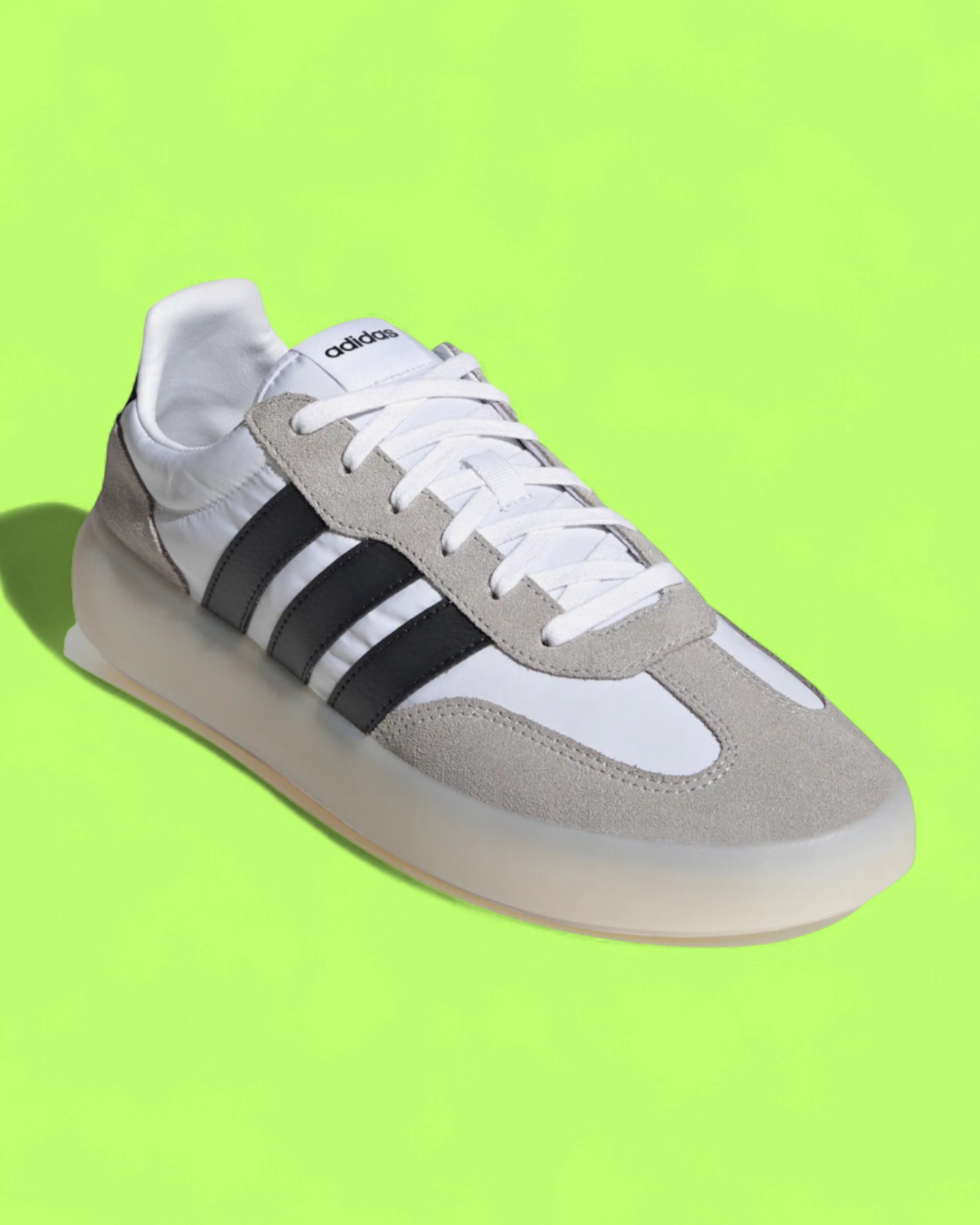 ADIDAS BARREDA WHITE GREY BLACK SUEDE CASUAL LIFESTYLE SHOES