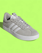 ADIDAS VL COURT GREY WHITE CLASSIC CASUAL SNEAKERS ICON CWCD