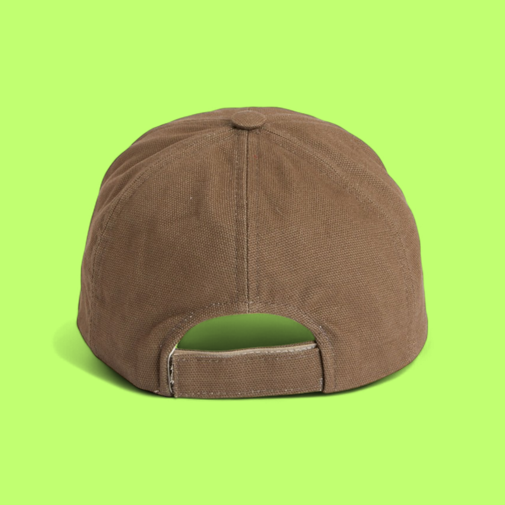 ISABEL MARANT BROWN CAP WITH WHITE EMBROIDERED ICONIC LOGO