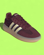 ADIDAS BARREDA BURGUNDY SUEDE WHITE STRIPES GUM MIDSOLE CWCD