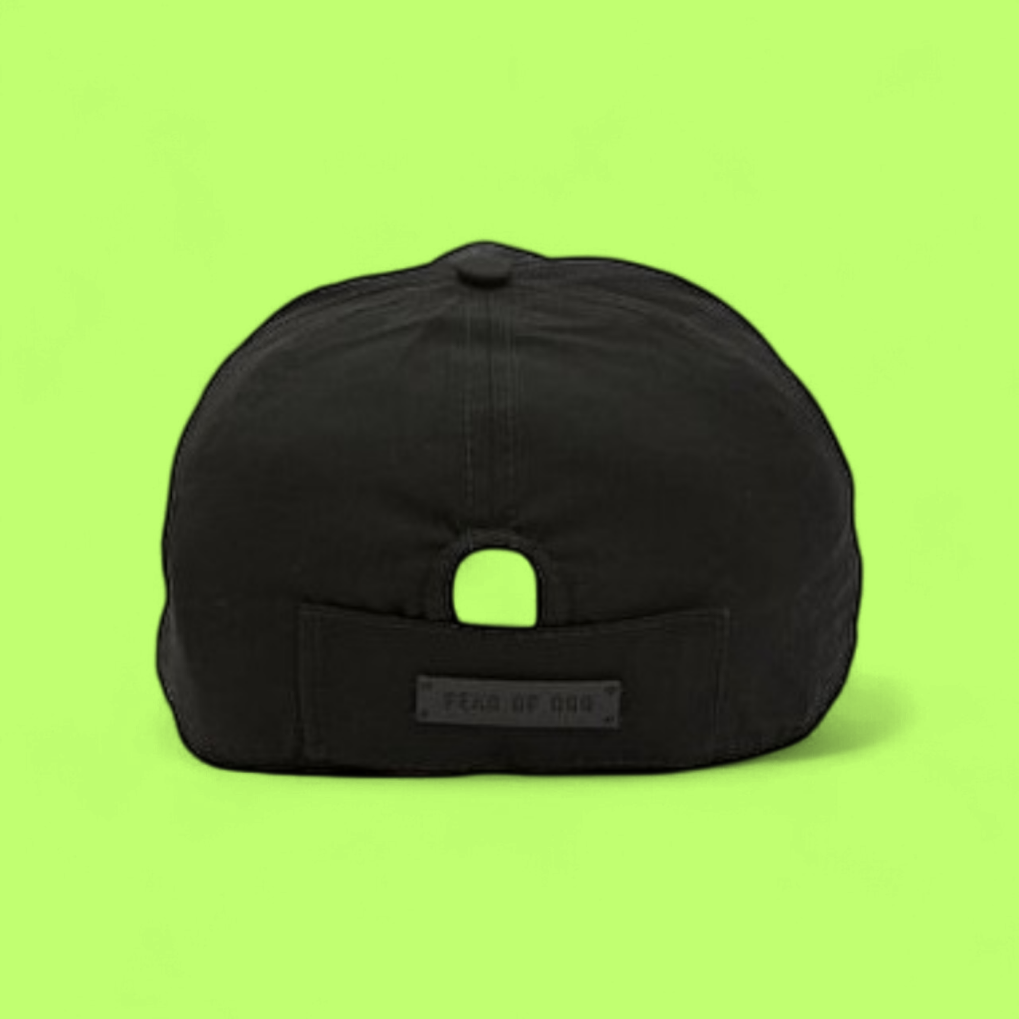 BLACK BASEBALL CAP WITH FEAR OF GOD EMBROIDERED FRONT
