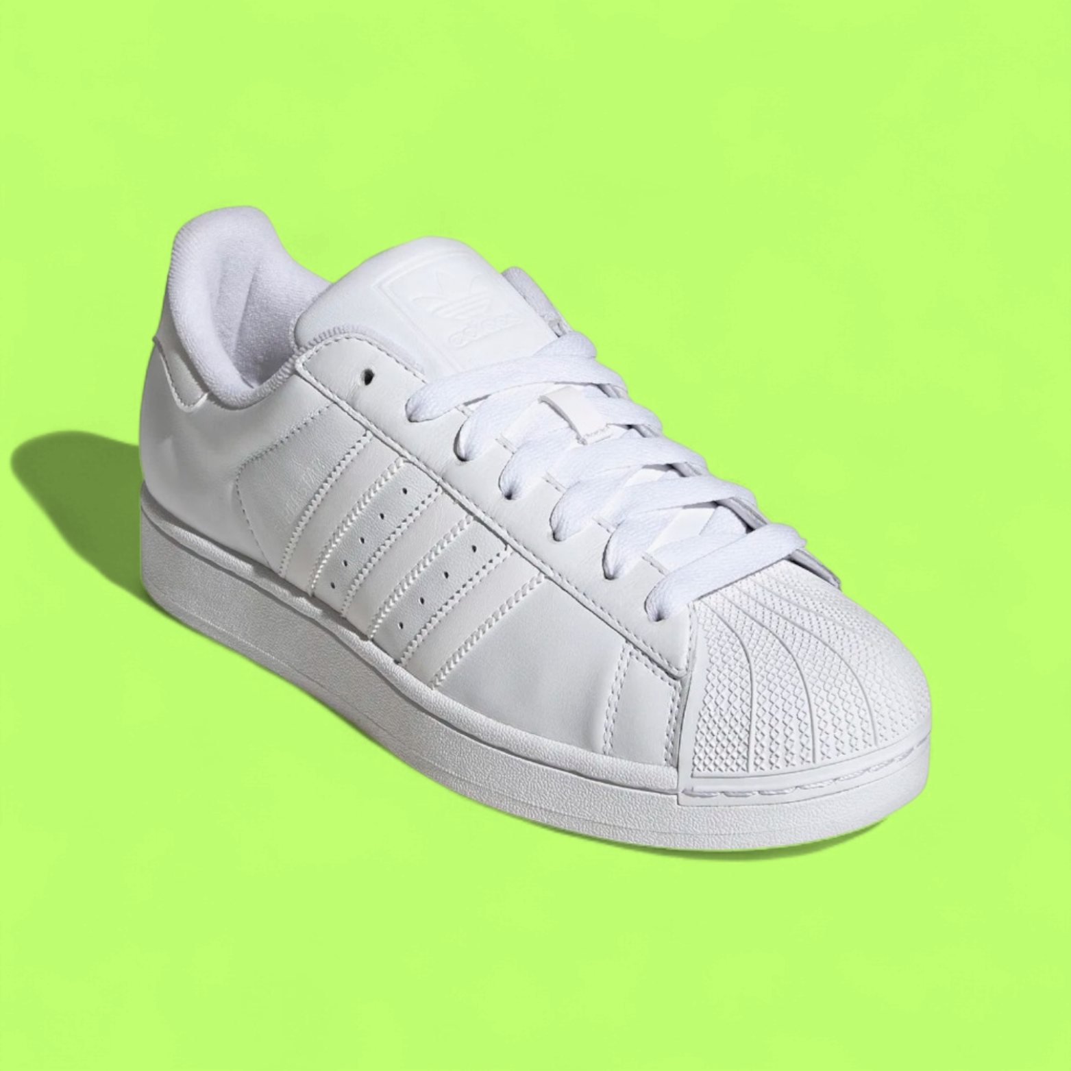 ADIDAS SUPERSTAR TRIPLE WHITE CLASSIC LEATHER SHOES CWCD