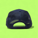 JOHN HATTER NAVY BLUE MESH CAP WITH PLAY THE GAME PLATE