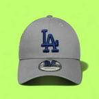 LOS ANGELES DODGERS GREY BASEBALL CAP WITH BLUE LA LOGO