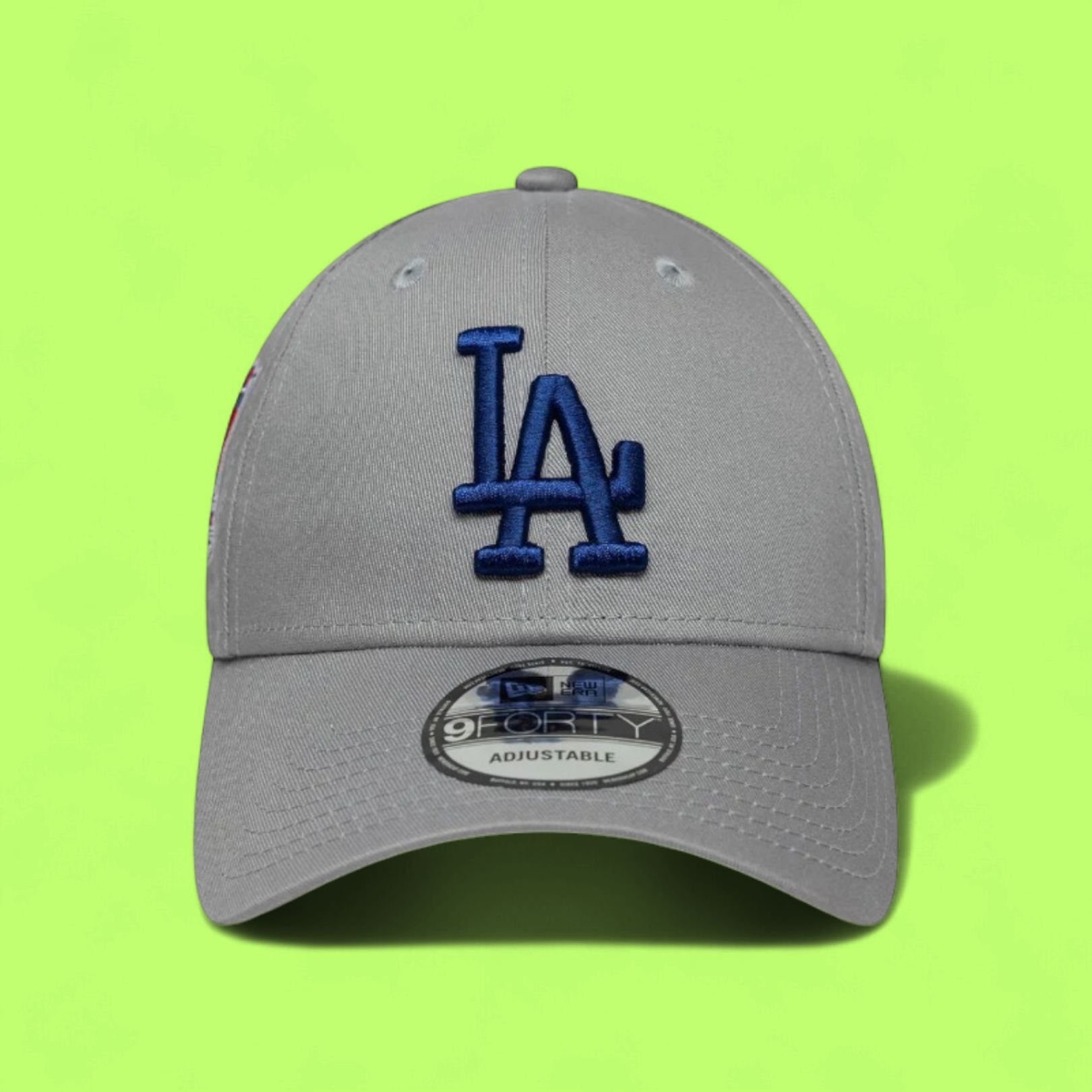 LOS ANGELES DODGERS GREY BASEBALL CAP WITH BLUE LA LOGO