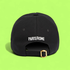 VALENTINO CHEZ VALENTINO CLASSIC BLACK CAP WITH WHITE LOGO