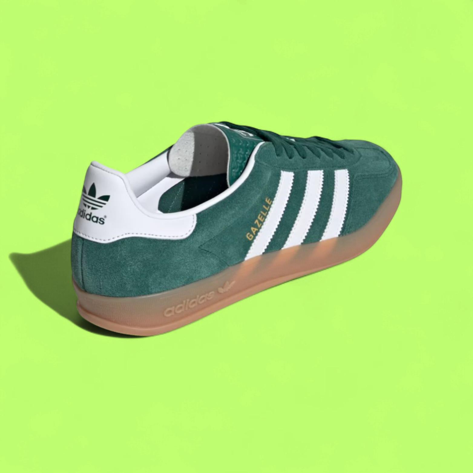 ADIDAS GAZELLE INDOOR “COLLEGIATE GREEN” RETRO CLASSIC TRAINER