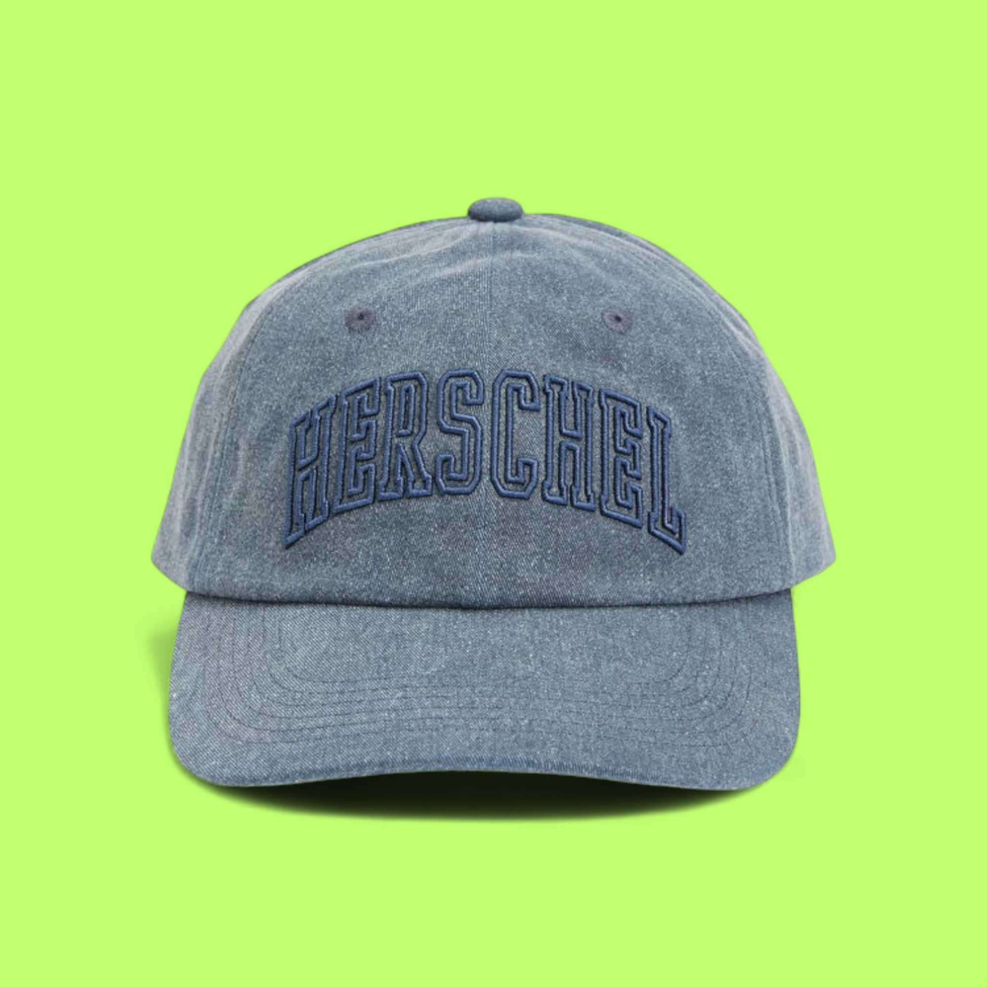 BLUE EMBROIDERED BASEBALL CAP CASUAL STREET STYLE CWCD