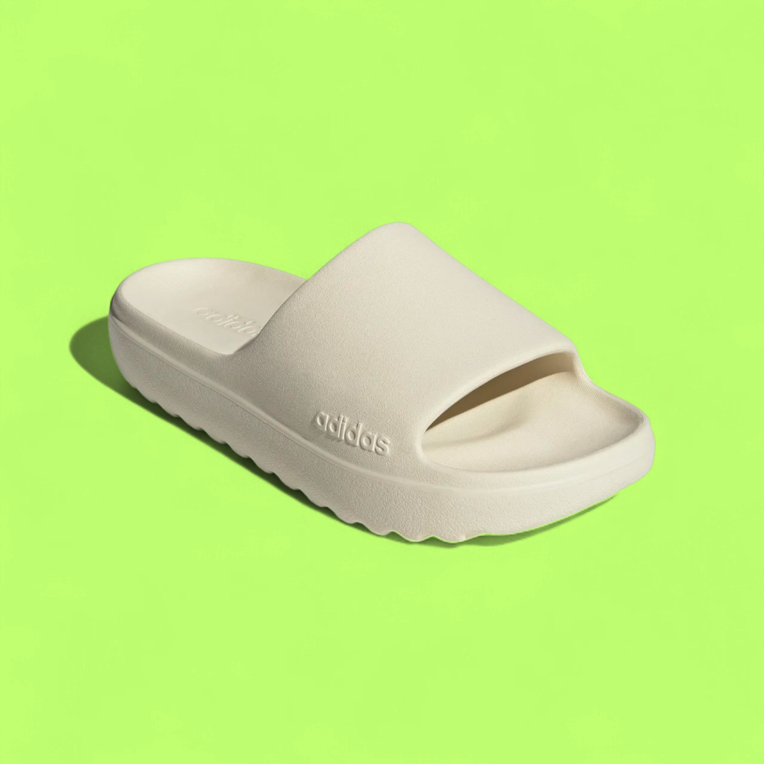 ADIDAS ADILETTE LUMIA WHITE UNISEX COMFORT SLIDE SANDALS