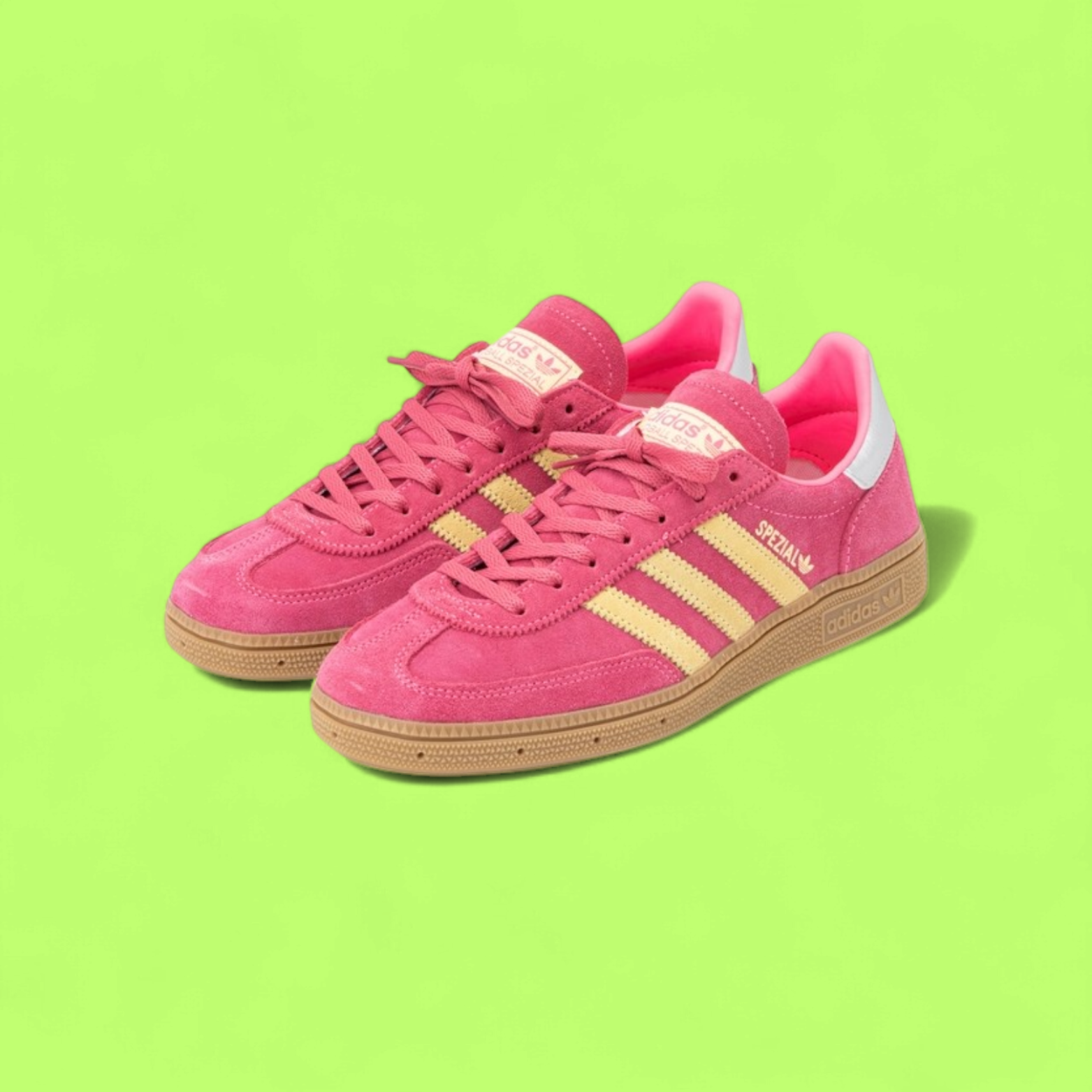 ADIDAS HANDBALL SPEZIAL WMNS “LUCID PINK  ALMOST YELLOW” RETRO SNEAKER