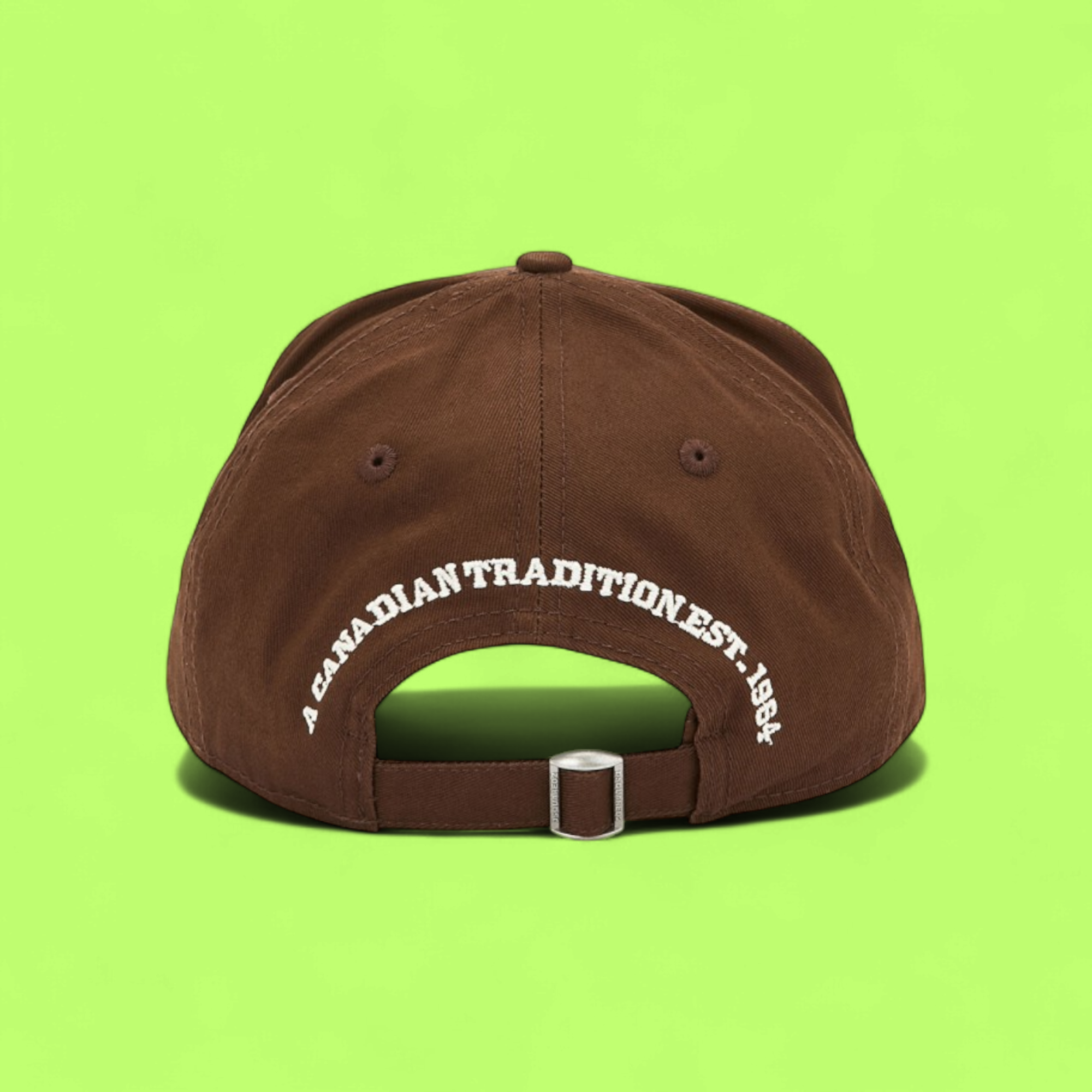 BROWN CAP WITH COLORFUL FOREST AND SUNSET PATCH FRONT