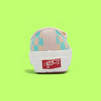 VANS AUTHENTIC PLATFORM BEIGE BLUE CHECKERBOARD STYLE DROPZZ