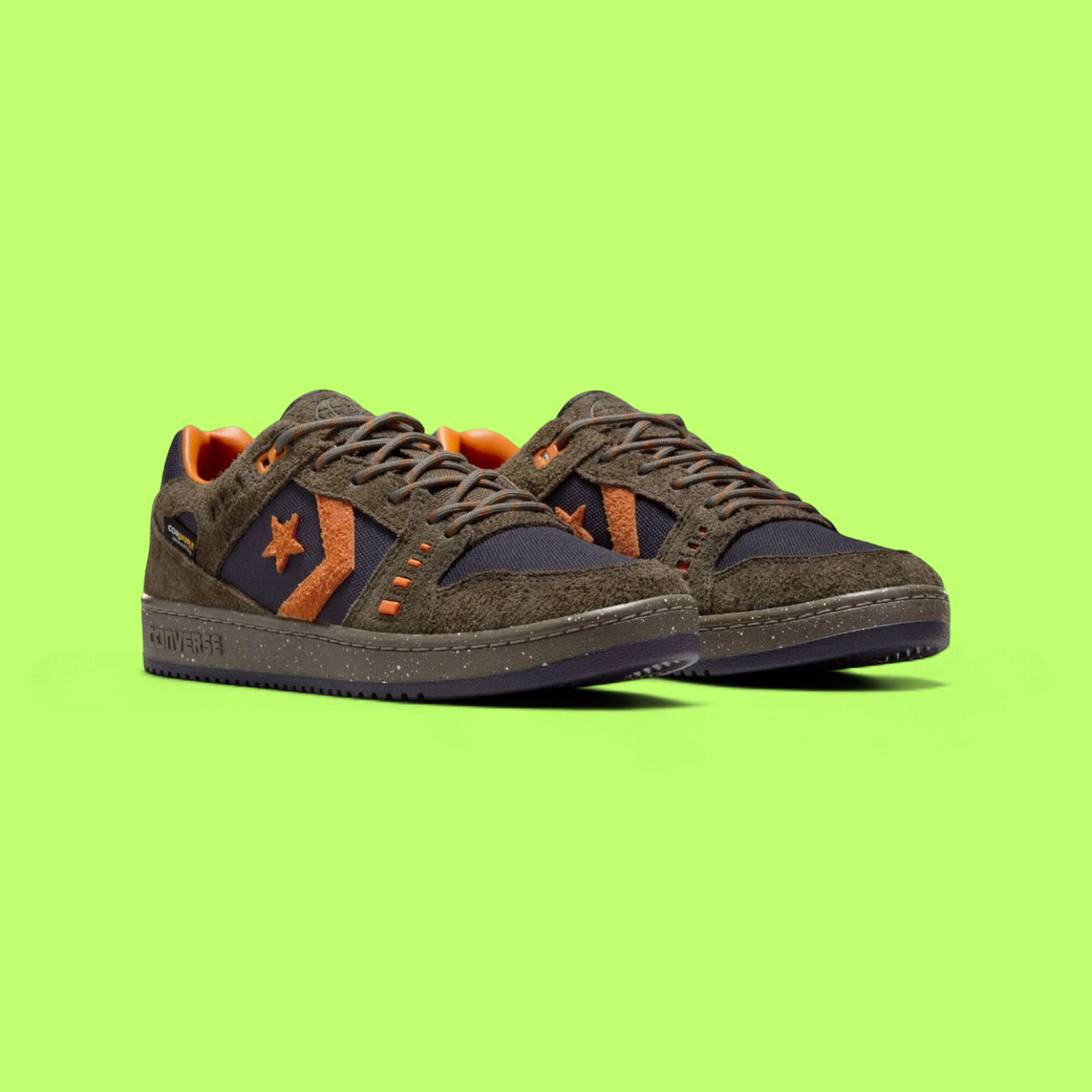 CONVERSE AS-1 PRO UNISEX BROWN SUEDE AND CORDURA SKATE SNEAKERS