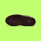 NIKE AIR JORDAN 1 LOW SATIN BURGUNDY RED LUXURY SNEAKERS