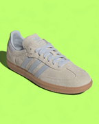 ADIDAS SAMBA OG BEIGE BLUE SUEDE CLASSIC CASUAL SHOES CWCD ICON