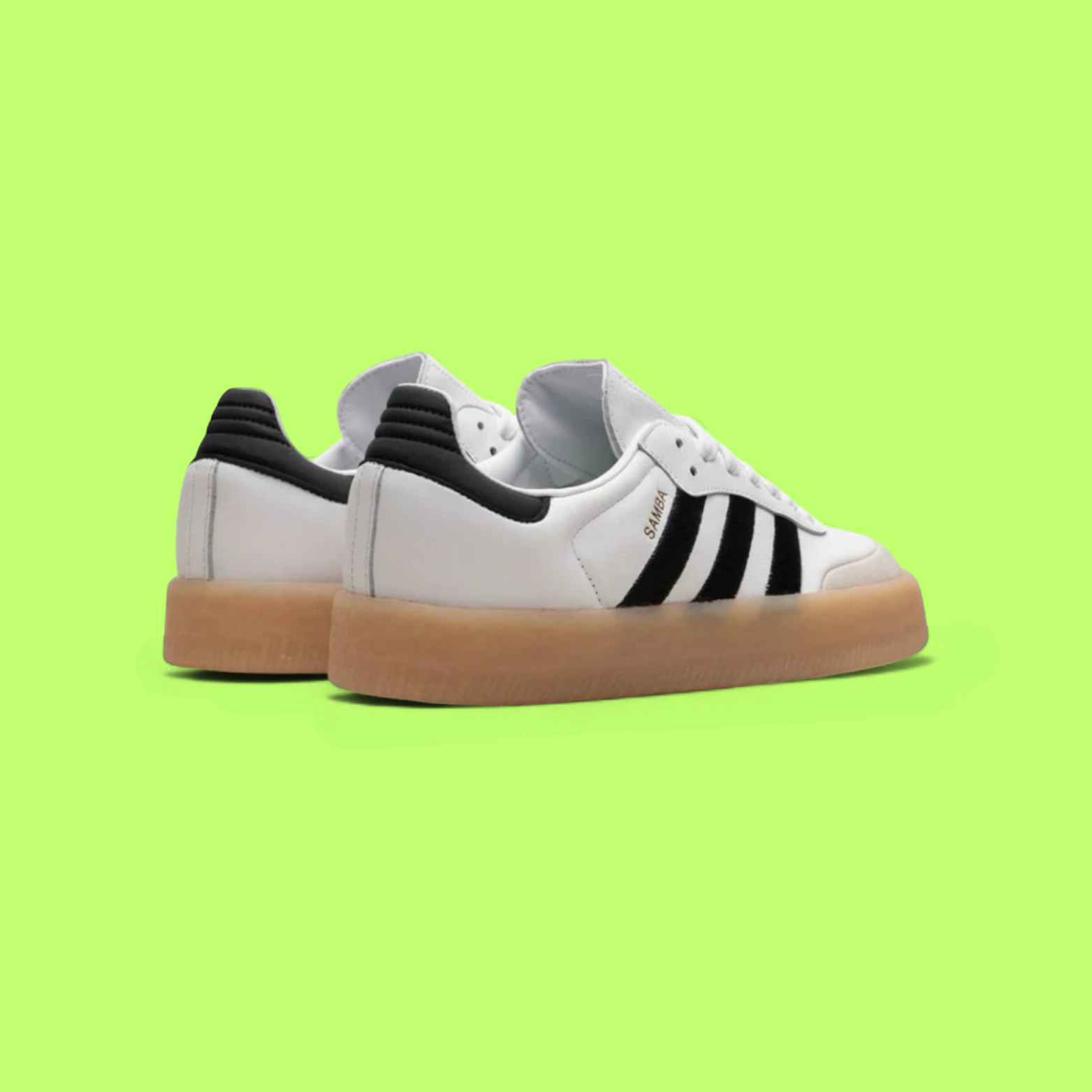 ADIDAS SAMBAE 2.0 “WHITE  BLACK” PREMIUM LEATHER CLASSIC HERITAGE