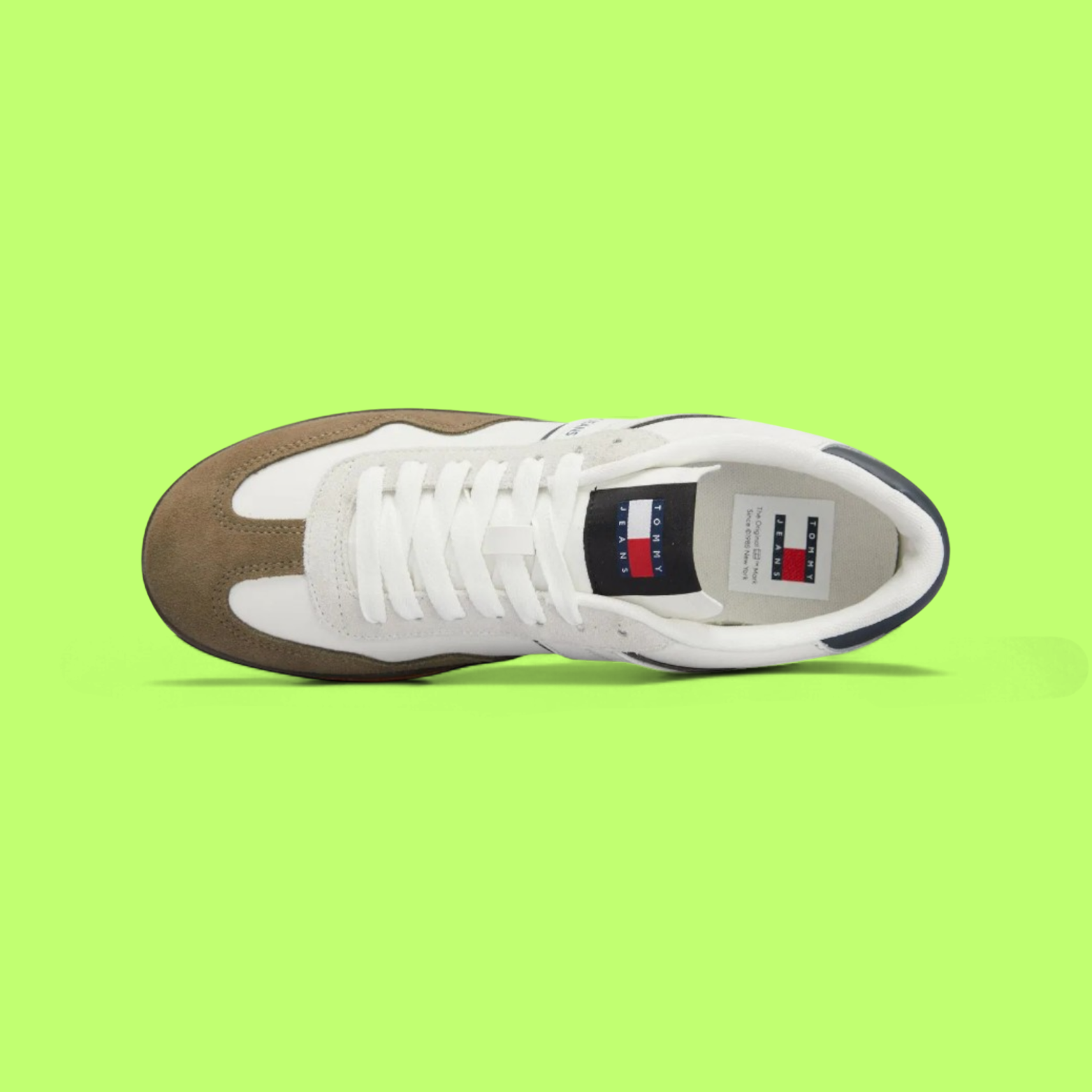 TOMMY HILFIGER JEANS THE GREENWICH RETRO MEN'S WHITE CASUAL SNEAKERS