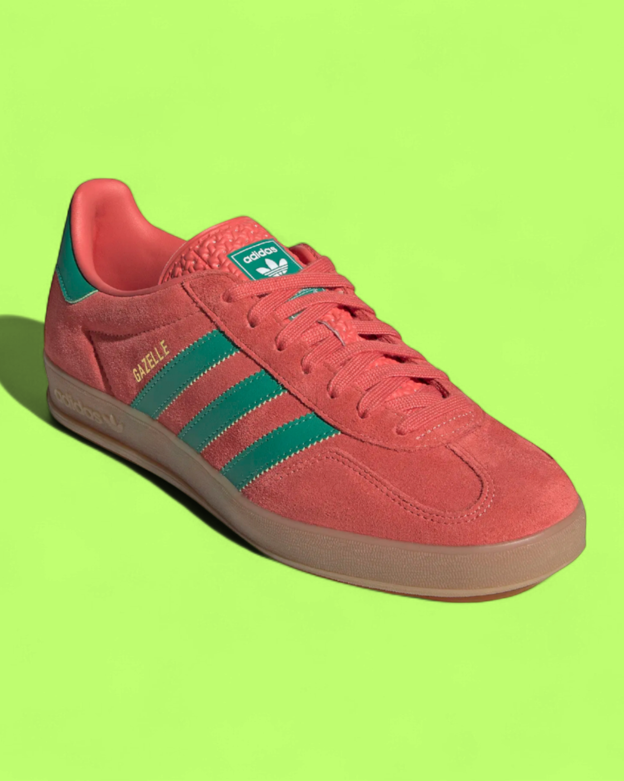 ADIDAS GAZELLE RED GREEN SUEDE RETRO CLASSIC SNEAKERS CWCD