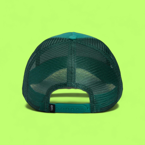 BOSS GORILLA GREEN TRUCKER HAT WITH EMBROIDERED PATCH