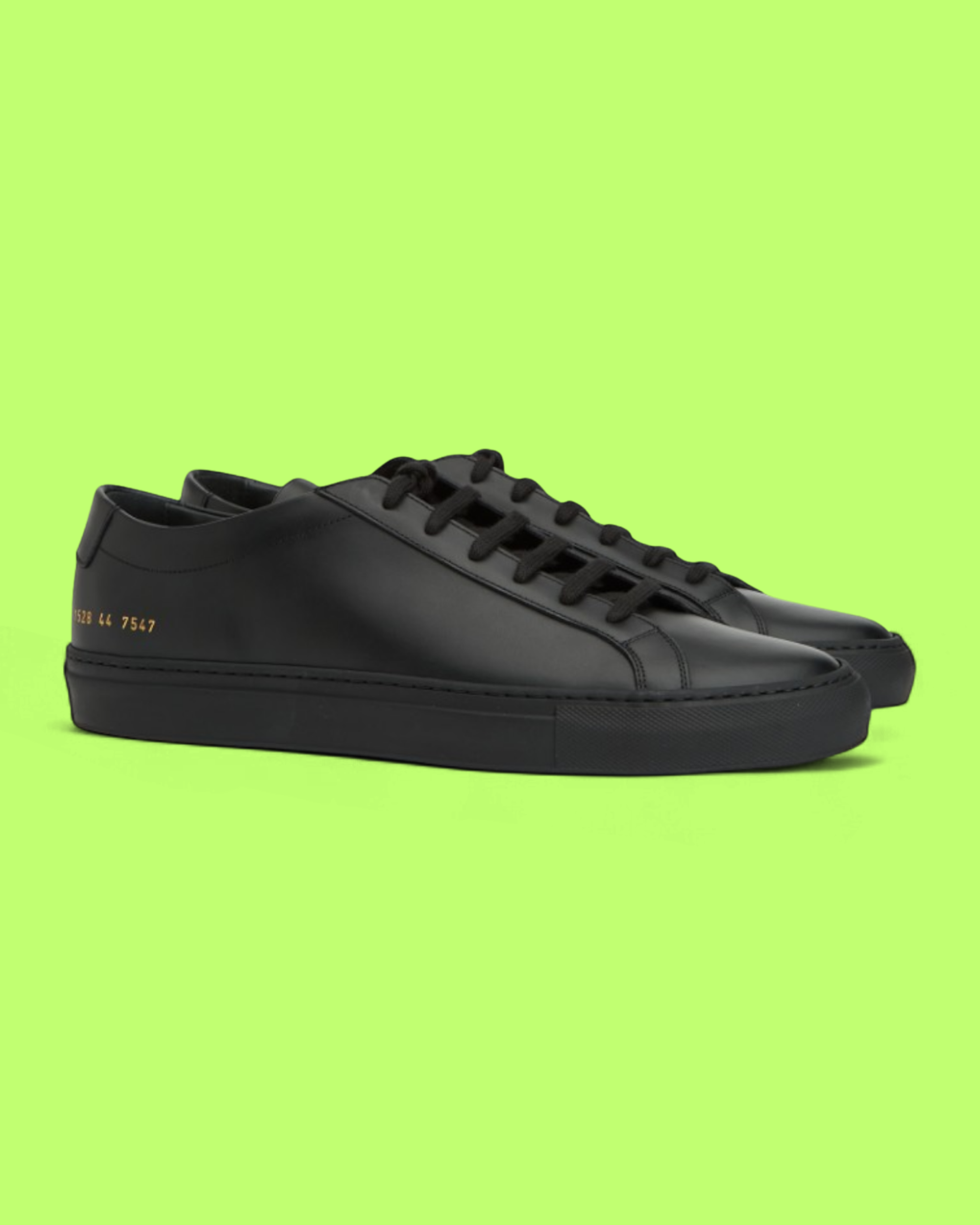 COMMON PROJECTS ORIGINAL ACHILLES LOW ALL BLACK LEATHER