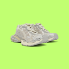 BALENCIAGA X-PANDER WHITE MESH TRANSPARENT SOLE SNEAKERS