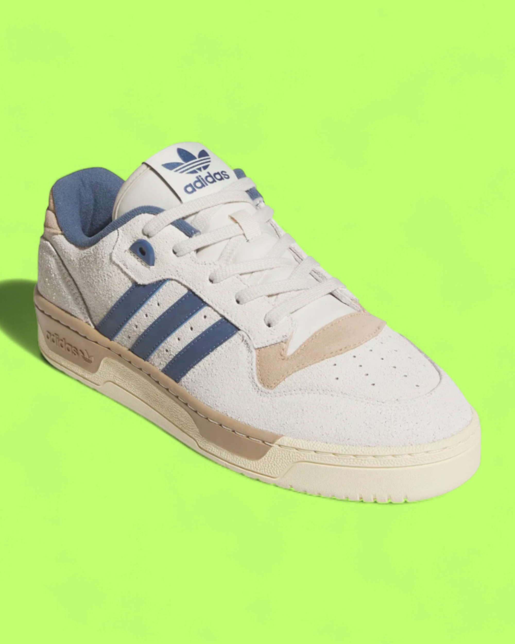 ADIDAS RIVALRY LOW WHITE BEIGE BLUE RETRO SNEAKERS ICON CWCD