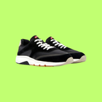 CAMPER BLACK SUEDE AND LEATHER LOW TOP SNEAKERS WHITE SOLE