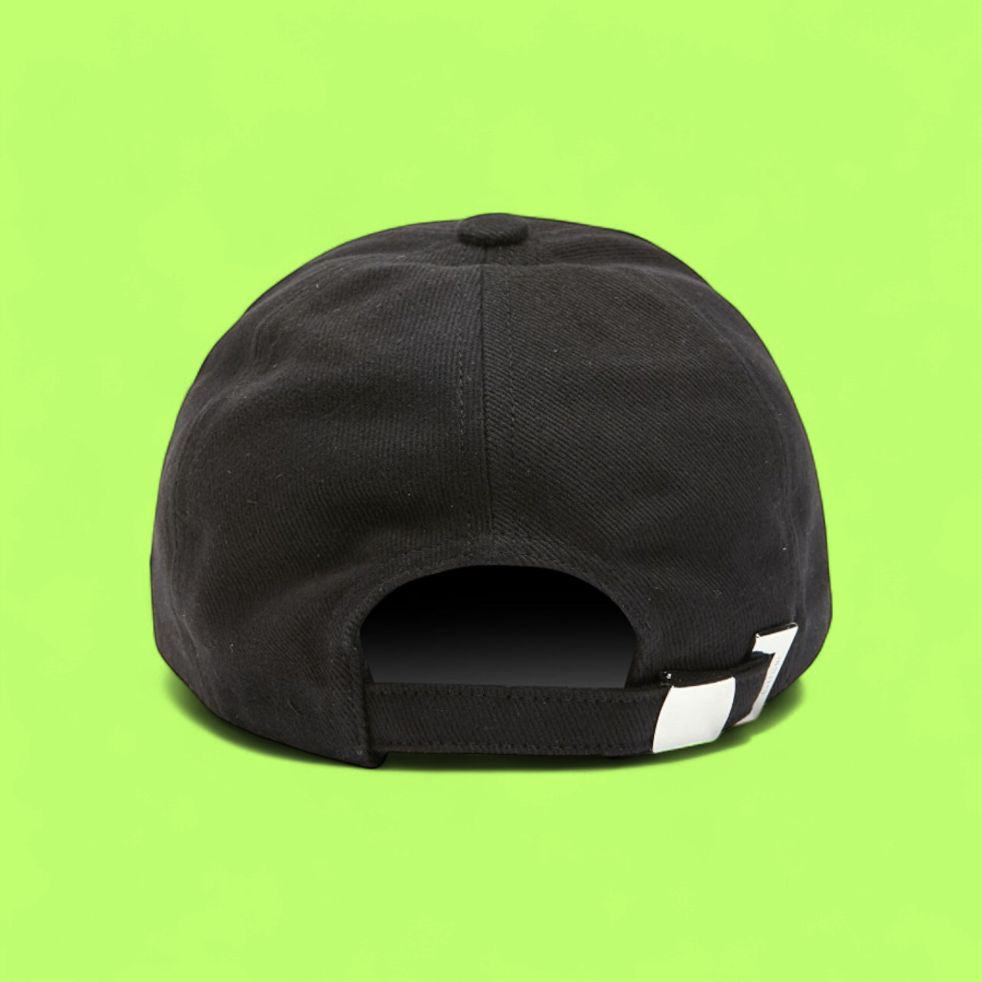 BALMAIN PARIS BLACK CAP WITH EMBROIDERED SIGNATURE LOGO