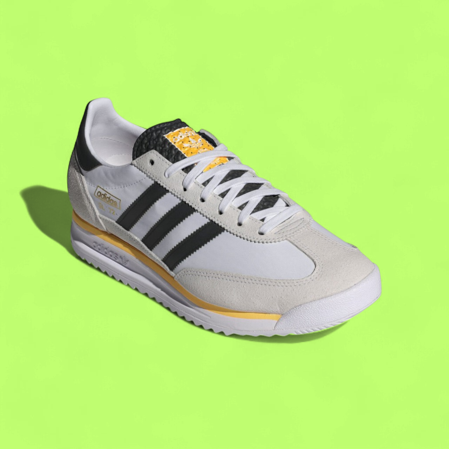 ADIDAS SAPATILHA RS72 WHITE YELLOW CLASSIC STYLE EDITION ICON DROP