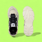 LACOSTE L003 MEN'S BEIGE MESH AND LEATHER CASUAL SNEAKERS