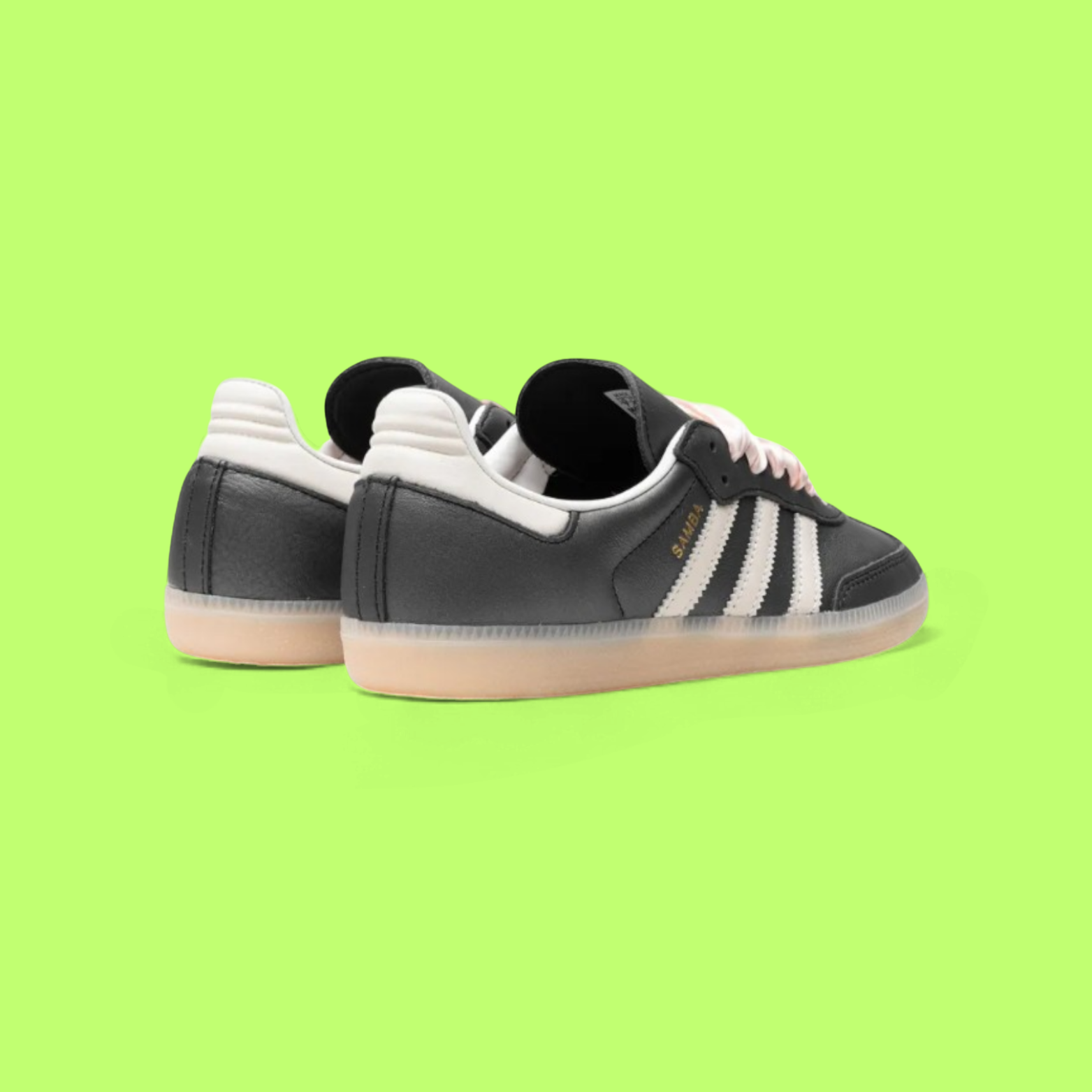 ADIDAS SAMBA OG WMNS “BLACK BEIGE PINK” CLASSIC LEATHER RETRO