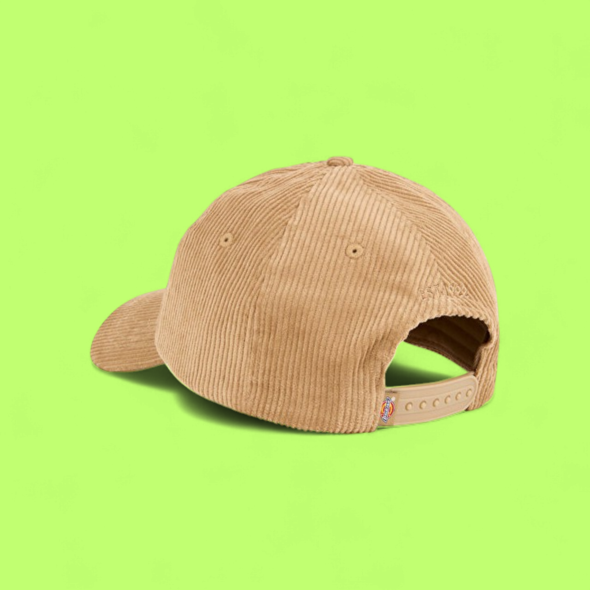 DICKIES CORDUROY BASEBALL CAP WITH SMALL LOGO IN BROWN