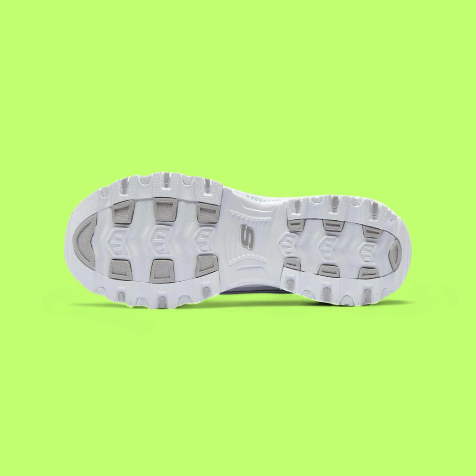 SKECHERS D’LITES “SILVER WHITE” CHUNKY COMFORT SNEAKER ICON