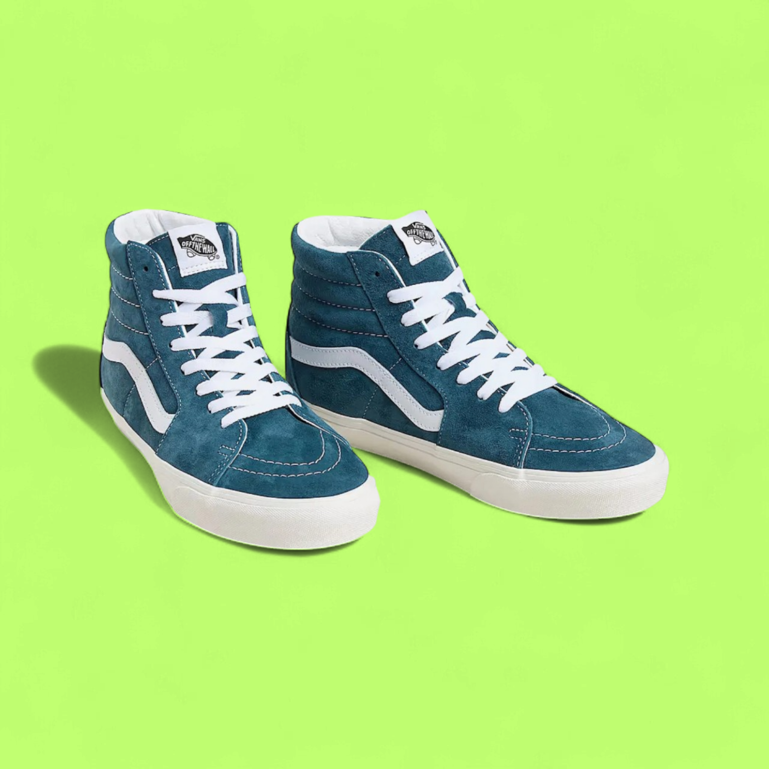 VANS SK8 HI TEAL BLUE WHITE CLASSIC RETRO SNEAKERS CWCD