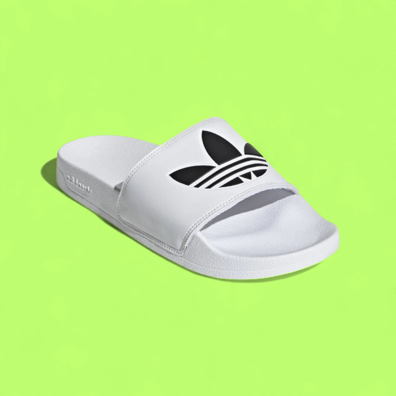 ADIDAS ADILETTE LITE UNISEX WHITE LIGHTWEIGHT SLIDE SANDALS