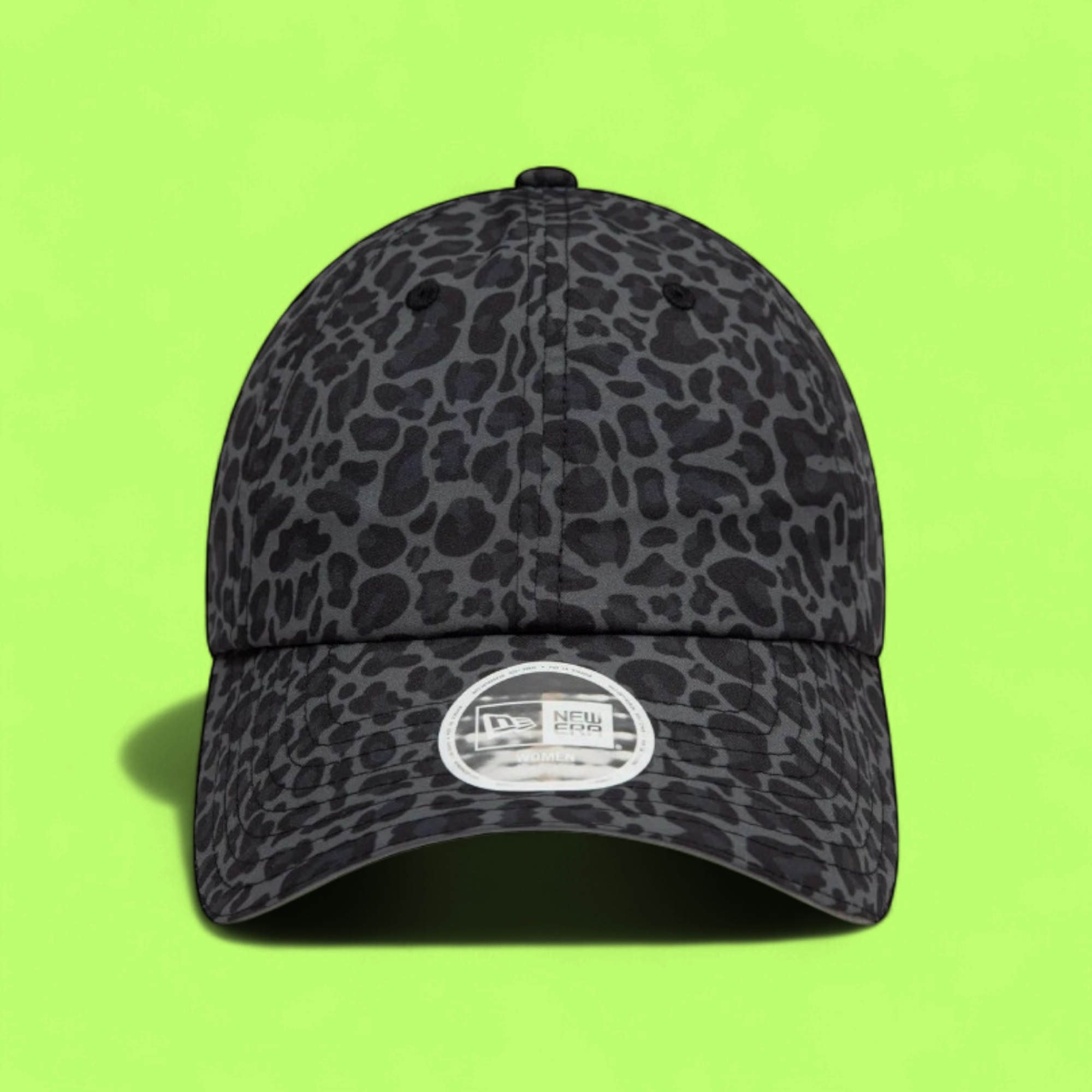BLACK LEOPARD PRINT CAP WITH MODERN STREET STYLE CWDE