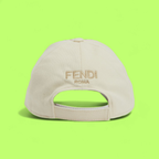 JACQUEMUS CREAM BASEBALL CAP WITH DECORATIVE STITCH DETAILS