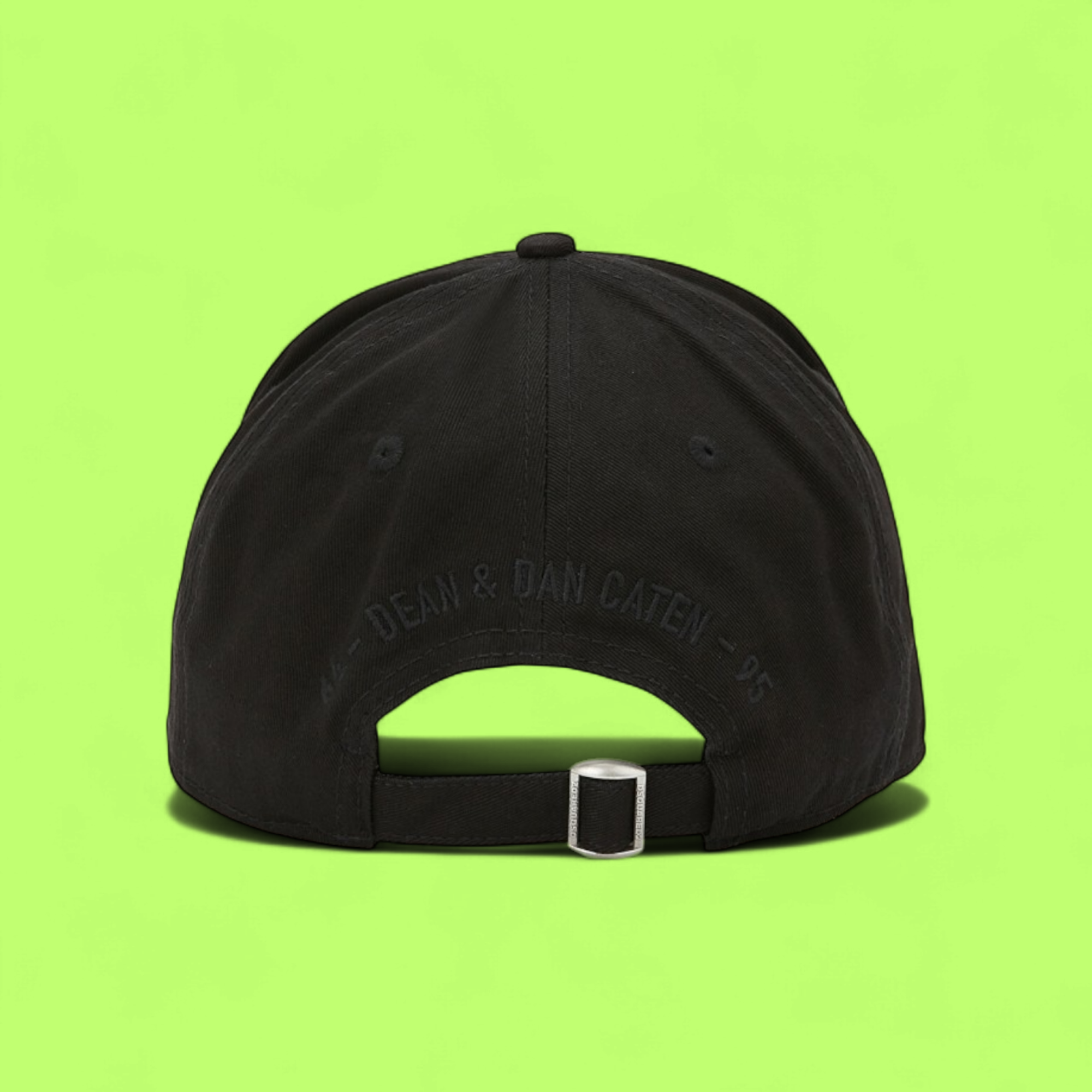 BLACK CAP WITH TONE ON TONE EMBROIDERED SHIELD PATCH CWCD