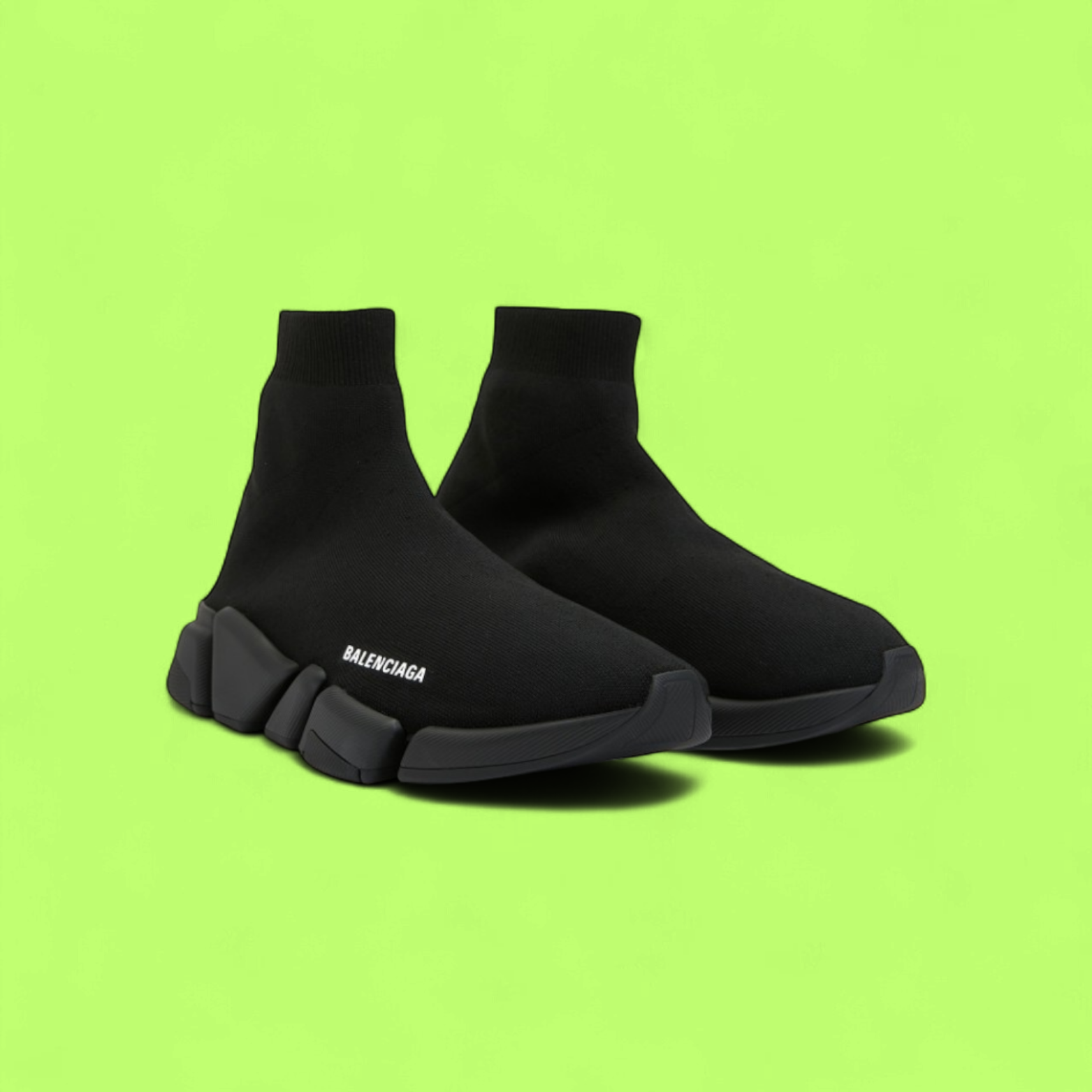 BALENCIAGA SPEED 3.0 BLACK KNIT HIGH-TOP SOCK SNEAKERS