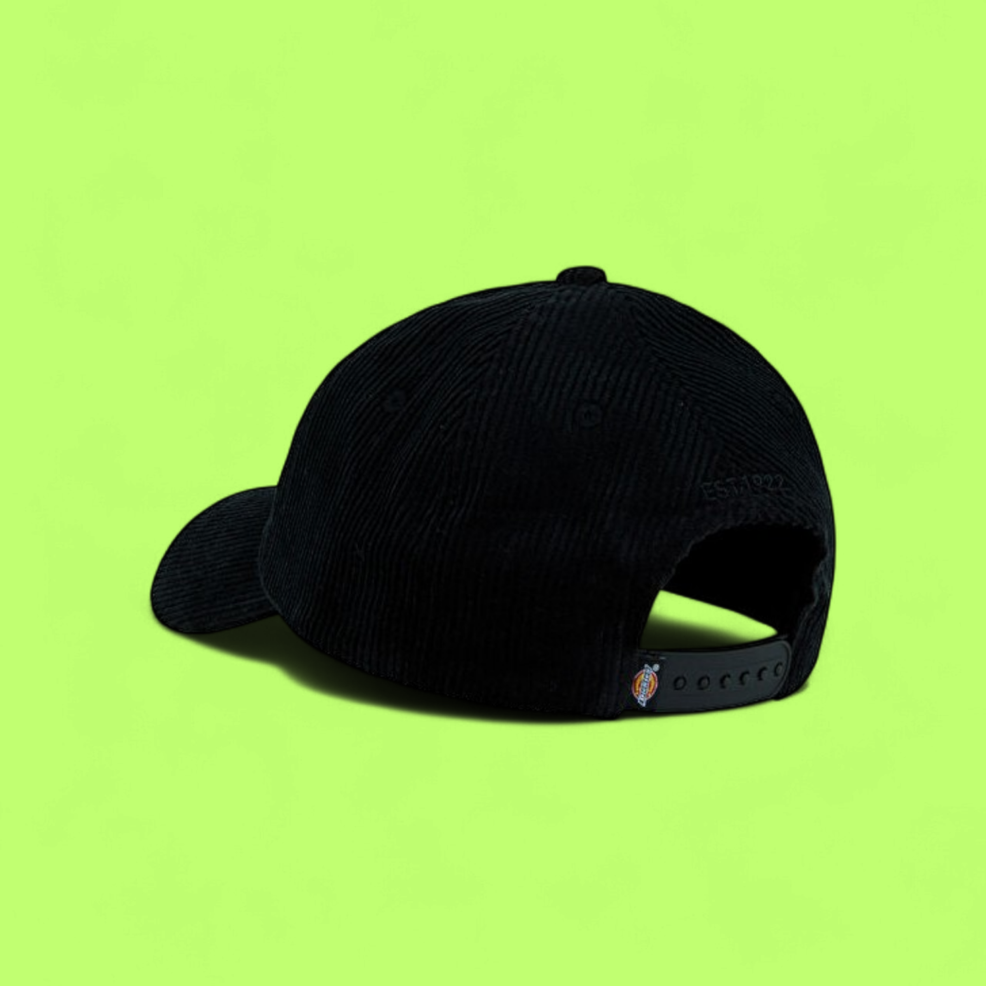 DICKIES CORDUROY BASEBALL CAP WITH SMALL LOGO IN BLACK CWCD