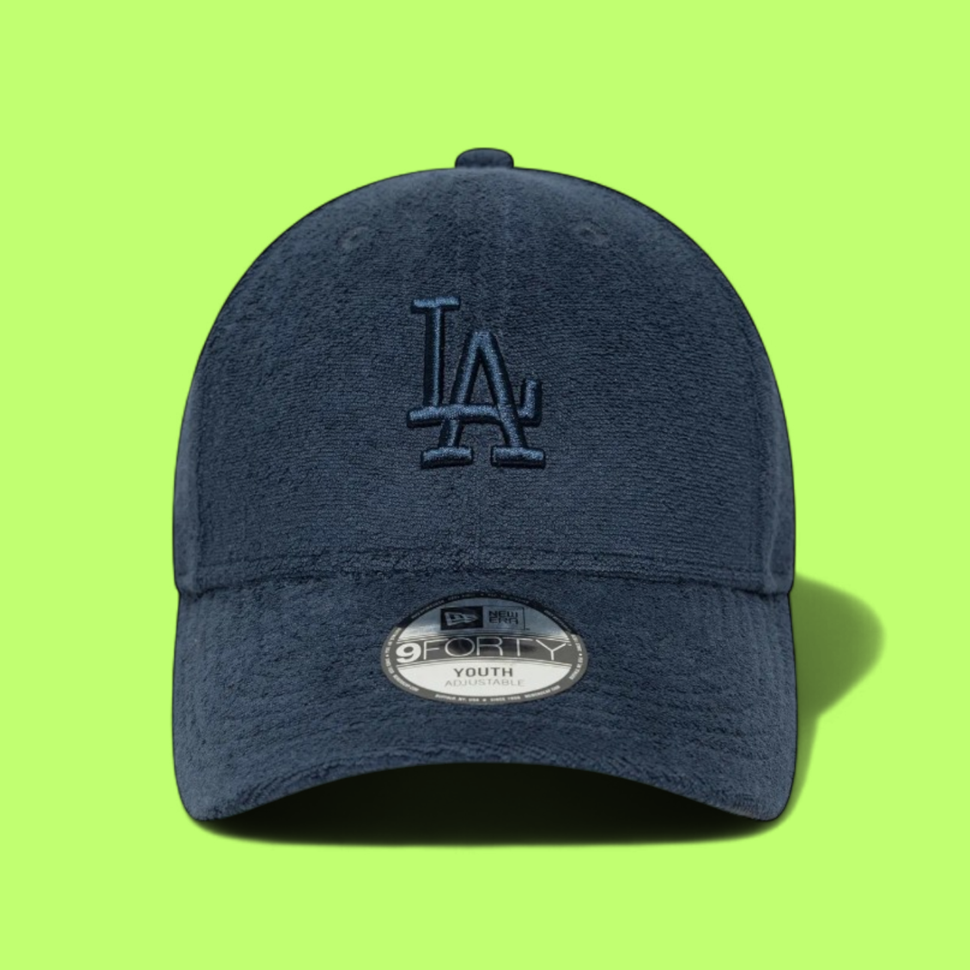 NEW ERA LA DODGERS NAVY TEXTURED FABRIC YOUTH CAP CWCD