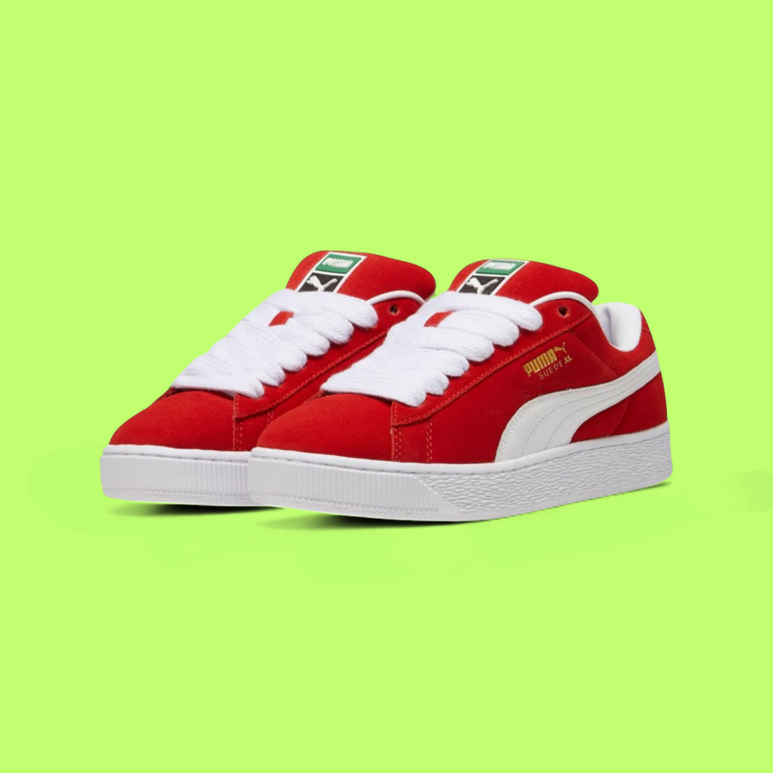 PUMA SUEDE XL UNISEX RED SPORTS SHOES ICON DROPZZ PREMIUM