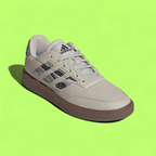 ADIDAS COURTBLOCK MEN'S BEIGE LEATHER MINIMAL CASUAL SNEAKERS