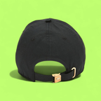 BLACK CAP WITH GOLDEN MEDUSA EMBROIDERY DETAIL CWCD