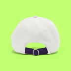 OFF-WHITE WHITE PURPLE CAP WITH ICONIC 3D EMBROIDERED ARROW