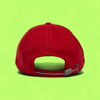 TOMMY HILFIGER RED COTTON CAP WITH SMALL EMBROIDERED FLAG