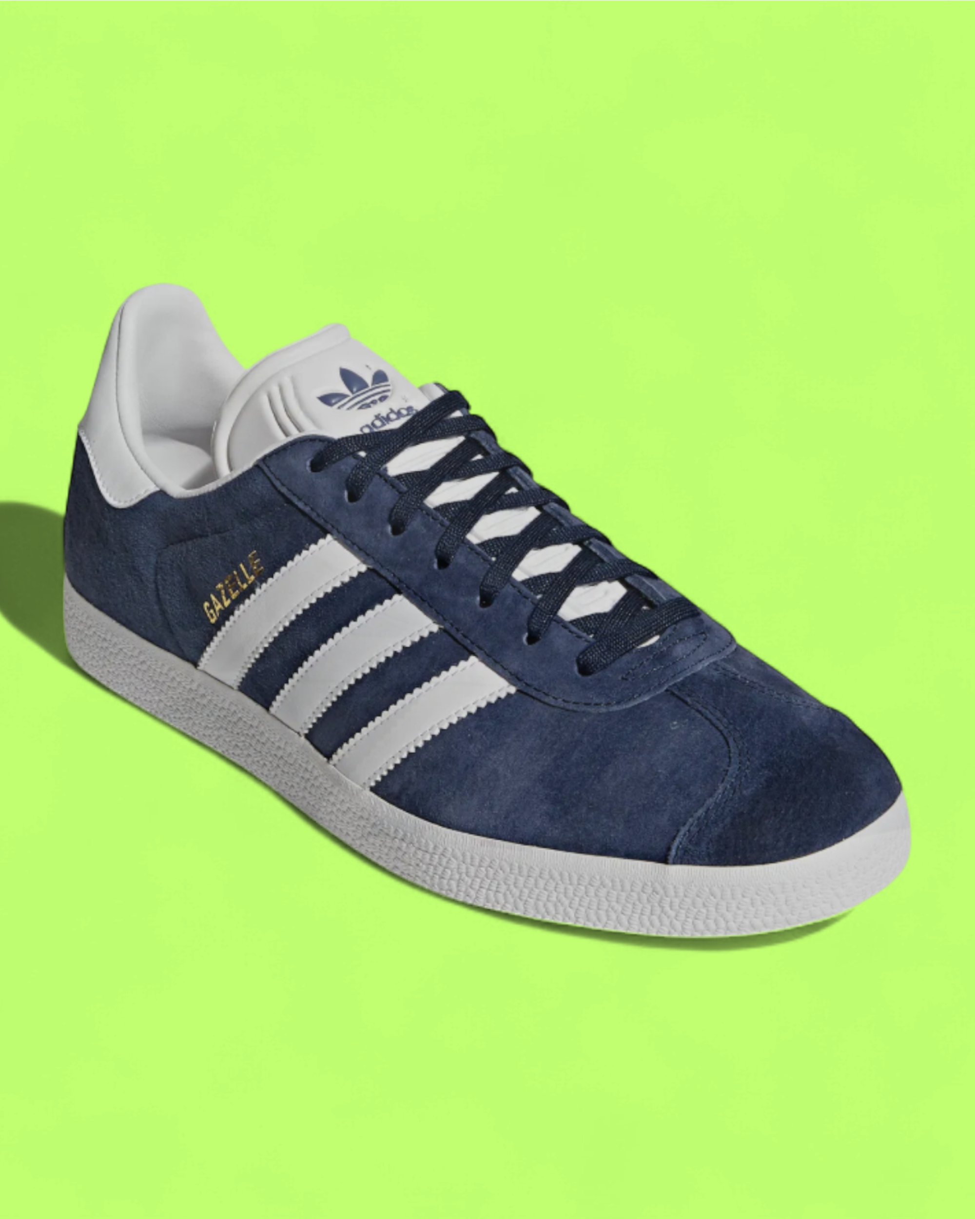 ADIDAS GAZELLE NAVY WHITE CLASSIC SUEDE RETRO SNEAKERS CWCD
