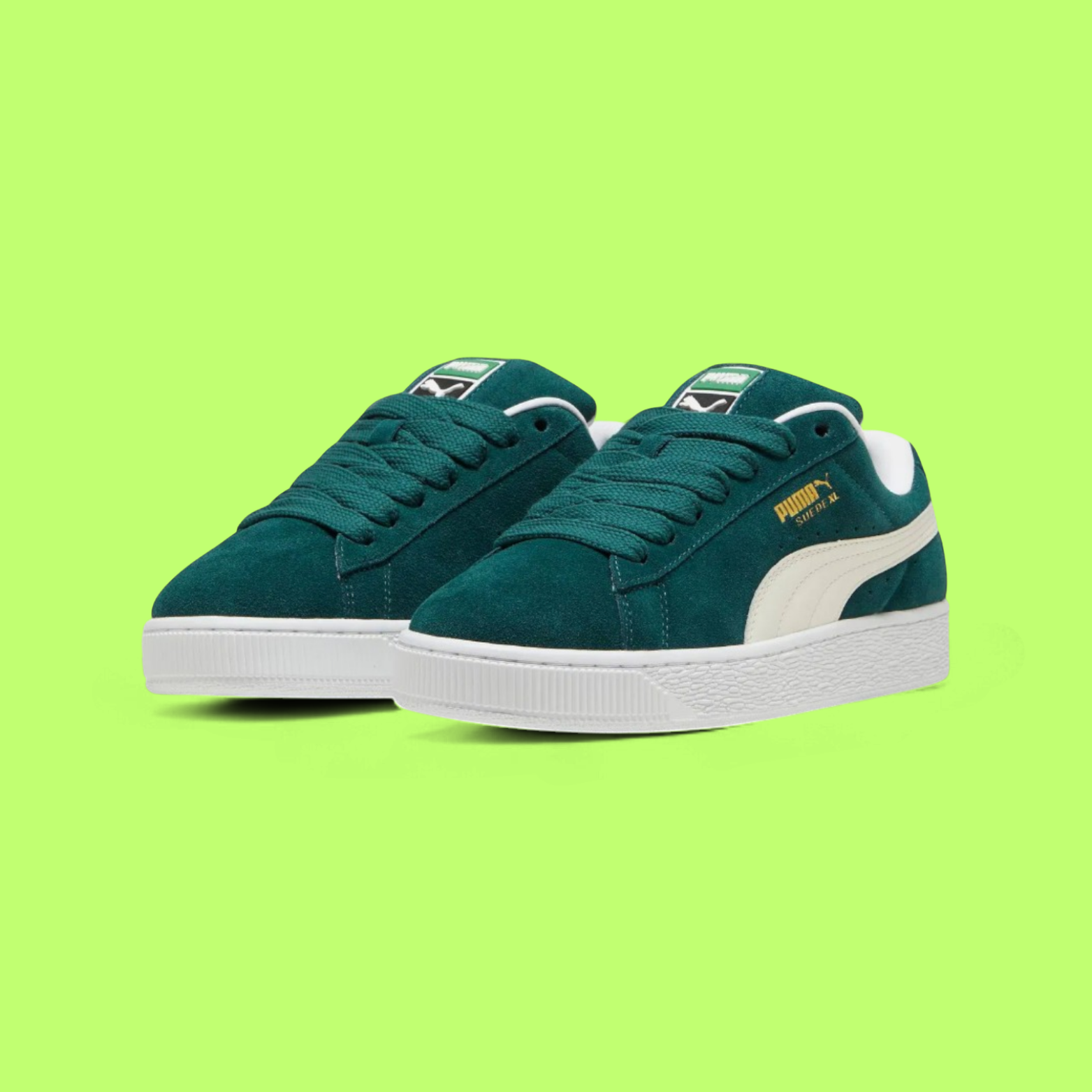 PUMA SUEDE XL UNISEX GREEN SPORTS SHOES WRZT ICONZZ