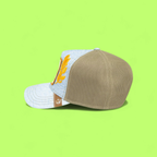 ELITE EAGLE LIGHT BLUE TRUCKER HAT WITH GOLDEN EMBROIDERY
